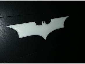 simple batman throwing thingy signs logos symbol comics dceu dc fan art 3d print model - Mito3D