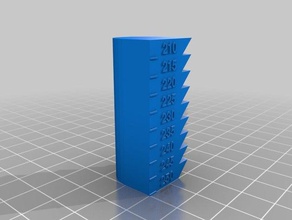 heattower 250 210 petg 3d la impresión pruebas personalizado 3d print model - Mito3D