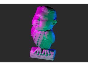 kim jong baykuş heykeller kimjongun meshmixer 3d print model - Mito3D