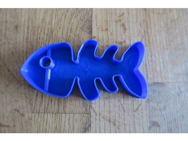 emporte pi&egraveces de poisson squelette a cozinha jantar 3D print model - Mito3D