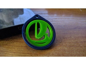 lada spinning keyring Schlüsselanhänger 3d print model - Mito3D