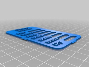 my customized slider shower reminder household 3d print model - Mito3D