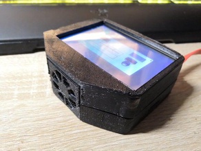 fan cooled 35 tft raspberry pi 3 bb+ case remixed hobby 3d print model - Mito3D