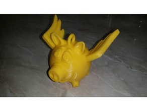 flying pig - Spielzeug Spiele piggy 3d print model - Mito3D