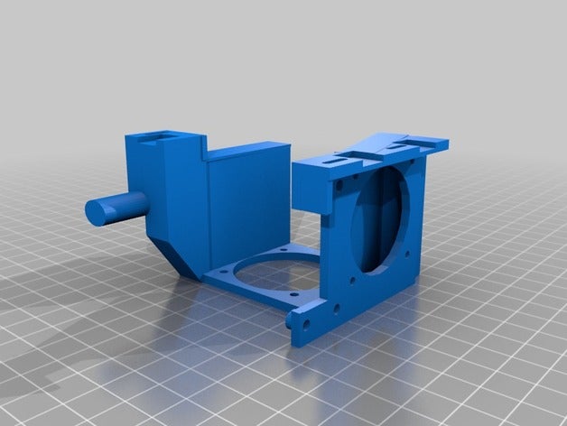 anycubic chiron magnétique double ventilateur de conduit 3d l'imprimante pièces fixation 3D print model - Mito3D