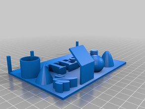 teste completo 3d impressão 3d print model - Mito3D