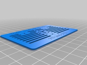 meu personalizados thingiverses personalizado cartão de visita sinais logotipos 3d print model - Mito3D