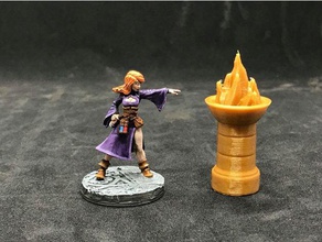 28 mm Stein brazier abnehmbaren Feuer Spiele dungeons dragons frostgrave miniaturen nsfw rangers Schatten tief relic blade relicblade saga Tischplatte 3d print model - Mito3D