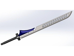 bolt-caster props destiny exotics game weapon sword swords 3d print model - Mito3D