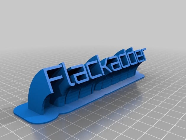 flackadder office personalizado 3D print model - Mito3D