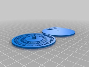keyforge chain tracker no magnet toy game accessories 3d print model - Mito3D