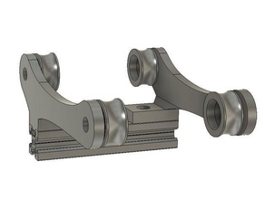 spool-Halter vslot 3d Drucker - Zubehör 2020 608 Lager filament spool holder 3d print model - Mito3D