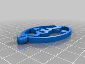 louna trousseau de clés 3d l'impression 3d print model - Mito3D