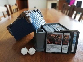 deckbox mtg 3d de l'impression cartes dé la magie cueillette boîte pont 3d print model - Mito3D