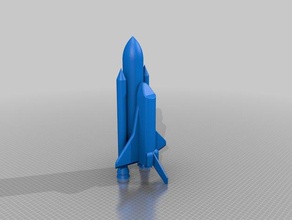 shuttle banks launch-ready 3d printing boost coin money nasa rockets space tank 3d print model - Mito3D