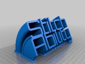 stitch ability name plate office customized 3d print model - Mito3D