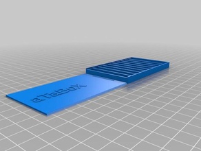 stackable multi box slide lid 82x50x6 organization customized 3d print model - Mito3D