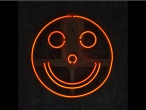 neon sorriso sinais logotipos 3d print model - Mito3D