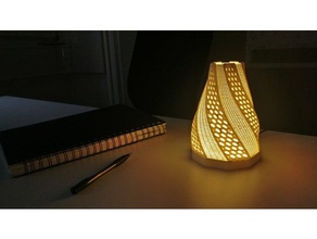 jaxtaposition parametric lamp decor glow grasshopper led light lighting mood 3d print model - Mito3D