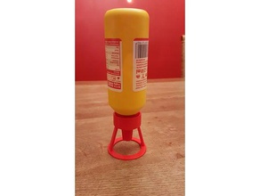 la moutarde ketchup bouteille debout cuisine manger 3d print model - Mito3D