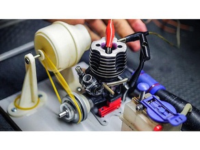 nitro engine cooling system rc vehicles fan glow car 3d print model - Mito3D