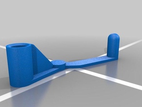 simplehuman wall-mount pump handle bathroom 3d print model - Mito3D