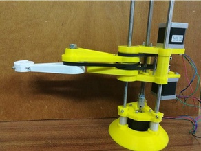 parametrized scara robotic arm customizable 1200+ payload robotics 3d print model - Mito3D