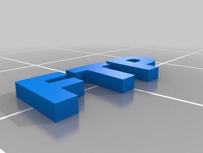 ftp logotipo sinais logotipos moderno 3d print model - Mito3D