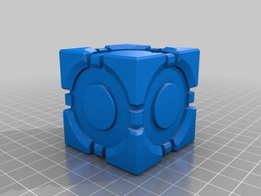 basic companion cube video games gaming portal toys 3d print model - Mito3D