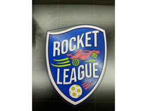 rocket league logo unico multi colore cambio manuale video giochi psyonix 3d print model - Mito3D