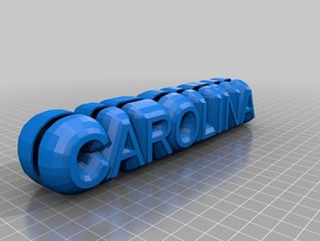 carolina up i contenitori personalizzato 3d print model - Mito3D