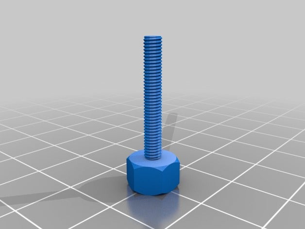 il mio dado m3 lavoro bullone parti personalizzato 3D print model - Mito3D