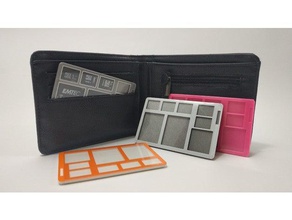 wallet sd card holder gadgets easy print 3d print model - Mito3D