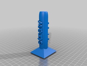straw shield 3d printing 3d print model - Mito3D