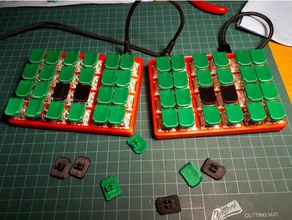 steno key tops cherry mx switches computer keyboard stenography 3d print model - Mito3D