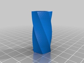 burgulu vazo 3d baskı 3d print model - Mito3D