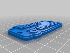 renee ronnie Schlüsselanhänger angepasst 3d print model - Mito3D