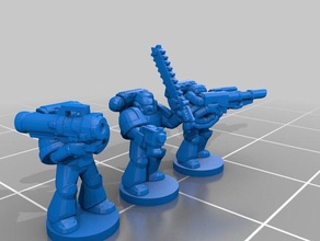 más de 6mm épica la infantería marina juguete juego accesorios 40k epic40k escala wargaming warhammer 3d print model - Mito3D