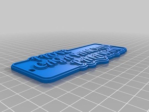 ilovecagayan Anahtarlık özelleştirilmiş 3d print model - Mito3D