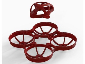 raptor whoop frame canopy rc vehicles brushless 0703 camera duct micro quadcopter tiny 3d print model - Mito3D