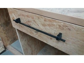 drawer handle using dowel parts 3d print model - Mito3D
