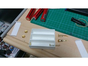 suporte de bateria gh 18650 37v li-ion 3d impressão caixa para baterias fuente alimentacion 3d print model - Mito3D