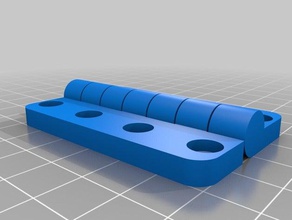 my 4pin 40mm parametric hinge parts customized 3d print model - Mito3D