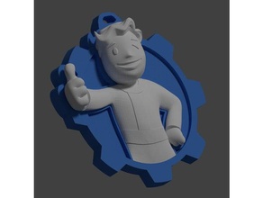 Anahtarlık boblehead karizma fallout4 3d print model - Mito3D