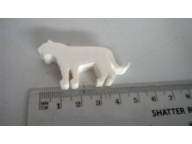 tigre ícone animais 3D print model - Mito3D