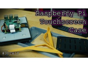 raspberry pi 3 officiel 7 pouces écran tactile boîtier support de montage 3d l'imprimante accessoires l'électronique du octoprint d'affichage cas logement repetier rpi l'écran 3d print model - Mito3D