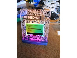 nodeconf de l'ue 2018 insigne stand décor 3d print model - Mito3D