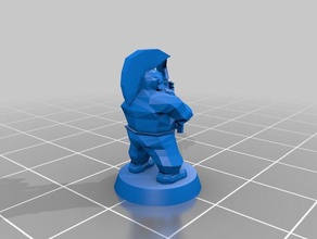 dwarf slayer axe 18mm low poly toys games fantasy wargaming 3d print model - Mito3D