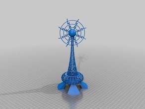 radiotower edifici e strutture 3d print model - Mito3D