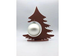 árvore de natal, bauble do stand decoração natal 3d print model - Mito3D